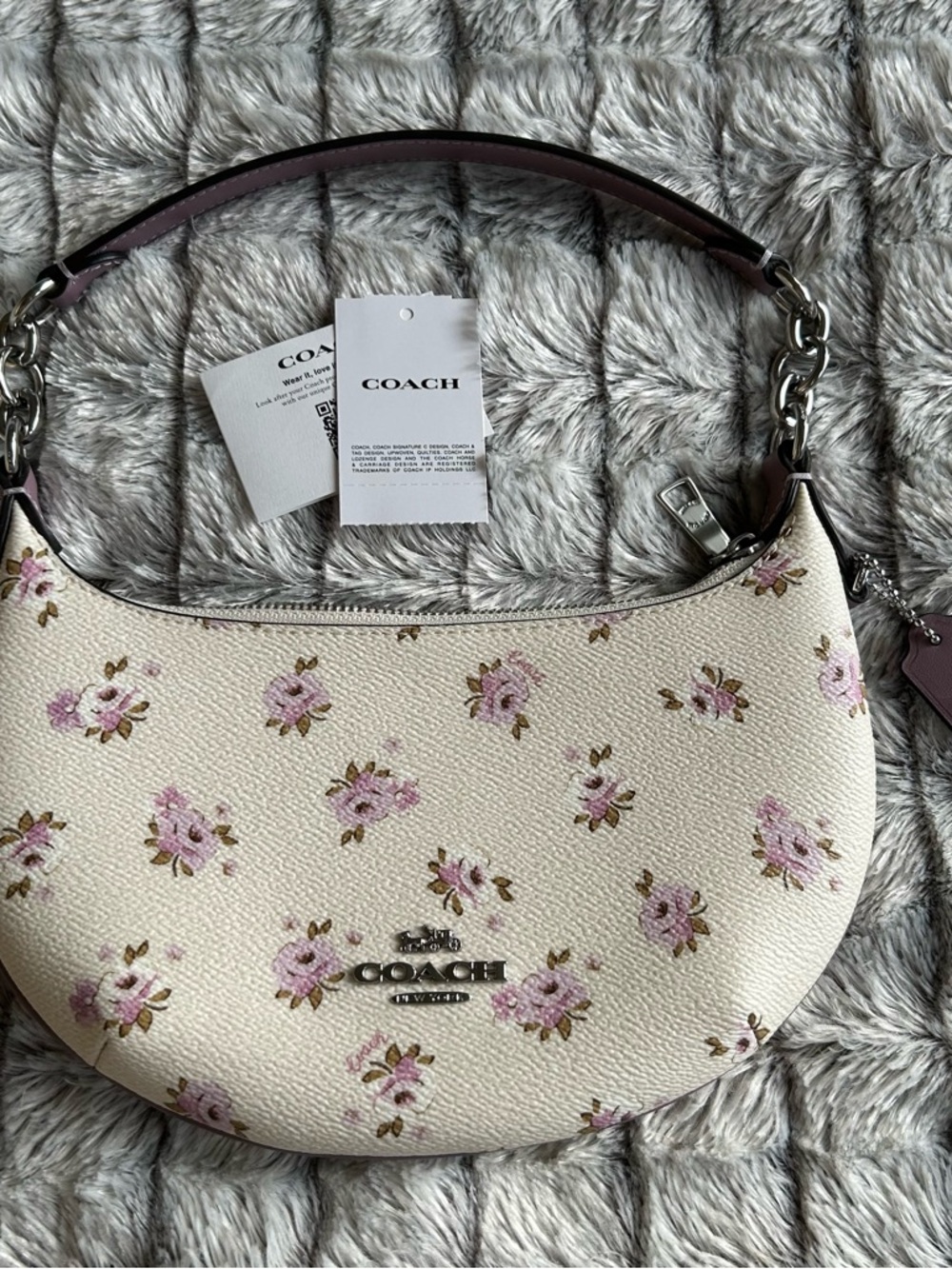 COACH Floral Print Mini Payton Shoulder Bag